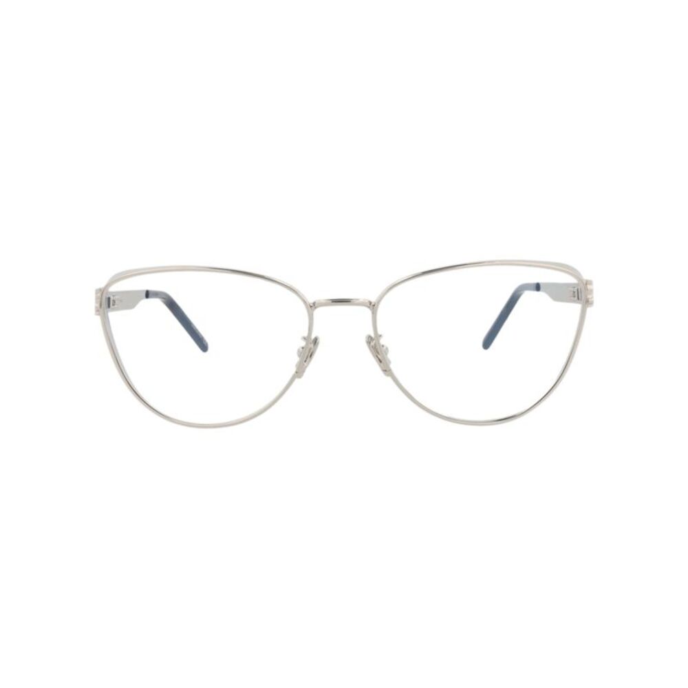 Saint Laurent Cat Eye-Frame Metal Optical Frames Silver Womens - Picture 1 of 6